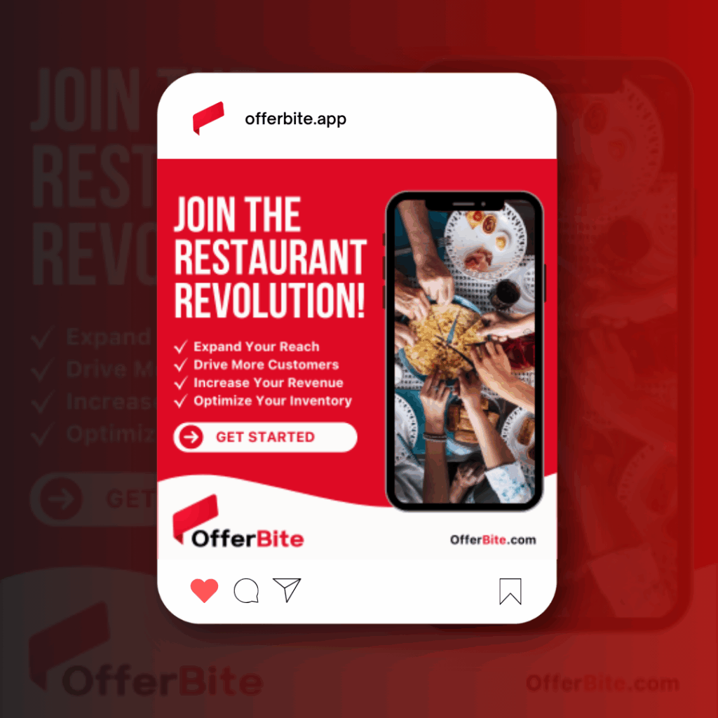 b2b restaurant app instagram post