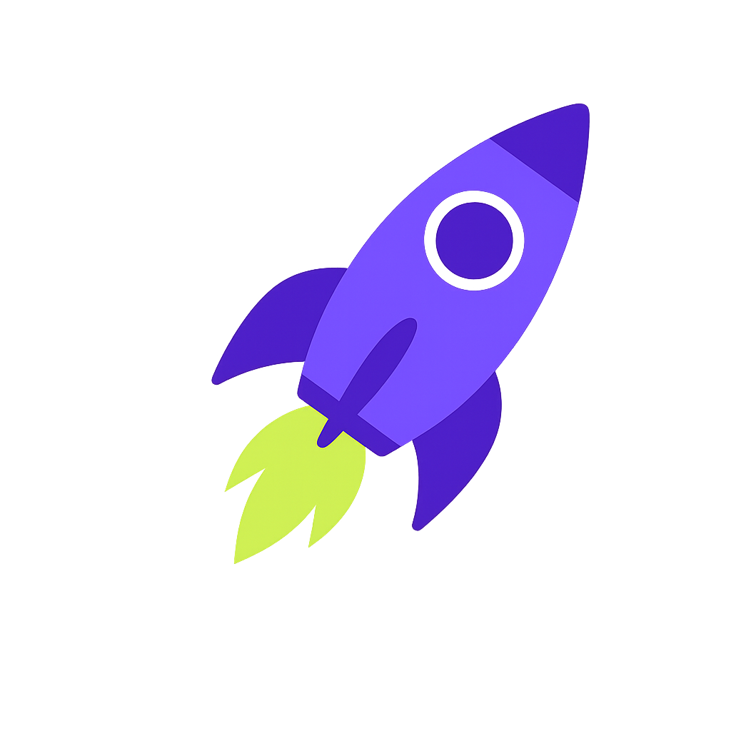 marketing agency rocket ship graphic
