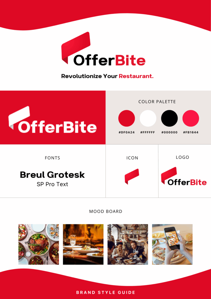 Restaurant Food App Brand Guidelines