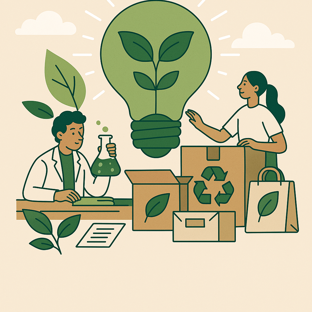 eco friendly packaging graphic
